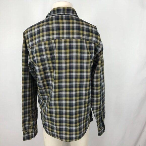 MOUNTAIN HARDWEAR - MEN'S M/L - MULTICOLOR CHECK LONG SLEEVE SNAP COLLARED SHIRT - Picture 4 of 6